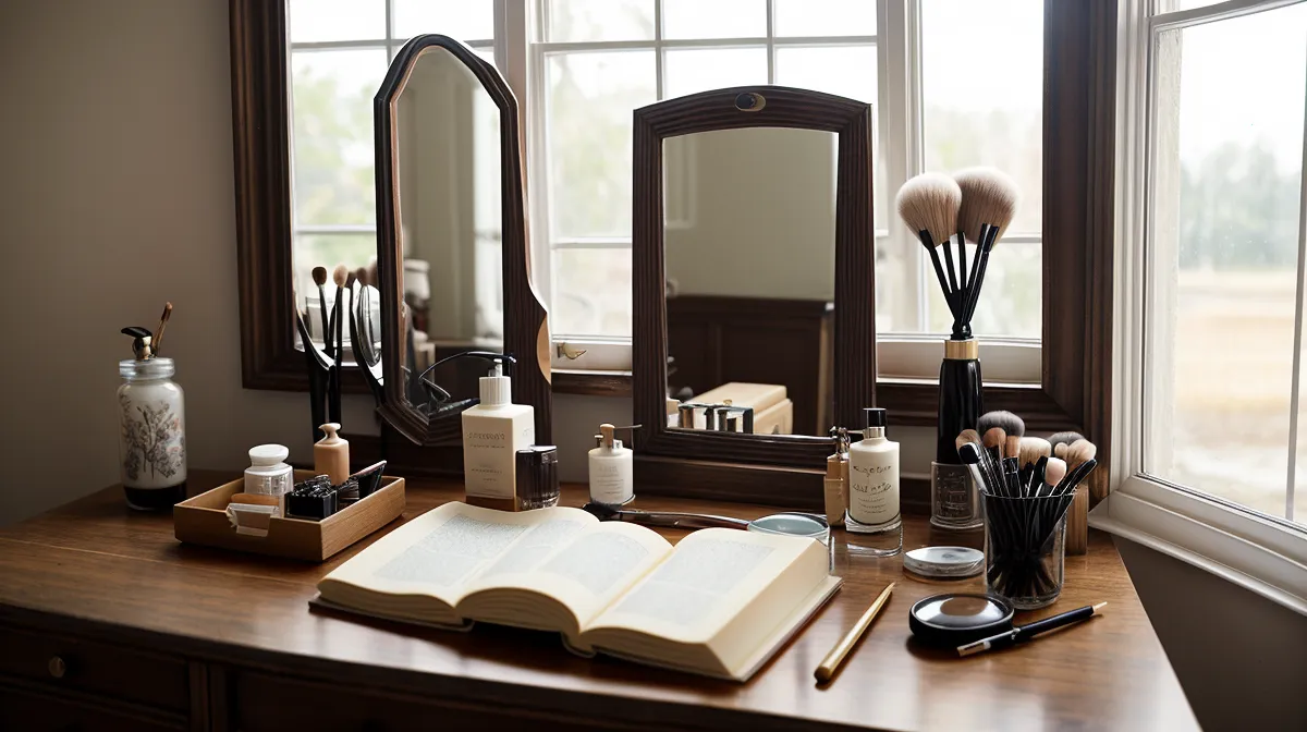 Técnicas de maquillaje de Hollywood para el contorno de rostro con luz natural de tarde