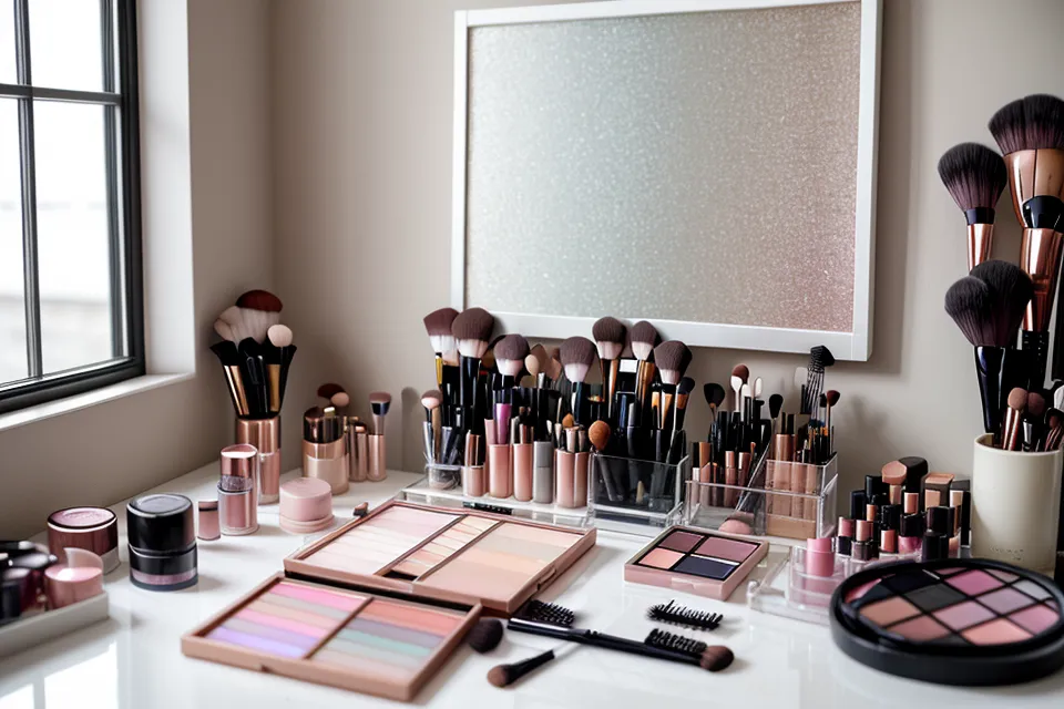 Texturas de sombra en crema para maquillaje editorial estilo etéreo bajo luz natural
