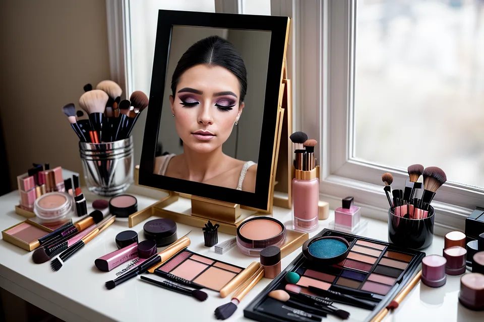 Ideas de maquillaje editorial para fotos creativas: aficionada practicando delineado frente a la ventana de su departamento en Valparaíso