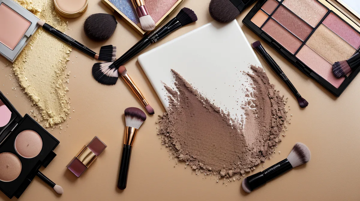 Maquillaje editorial para golden hour en fotos de redes sociales, con contorno cálido difuminado a mano