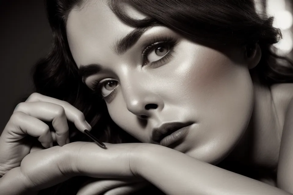 Técnica de cejas caídas del maquillaje editorial años 20 sin exagerar el trazo
